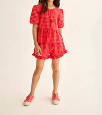 Cozmo - Jud Gingham Cotton Shorts