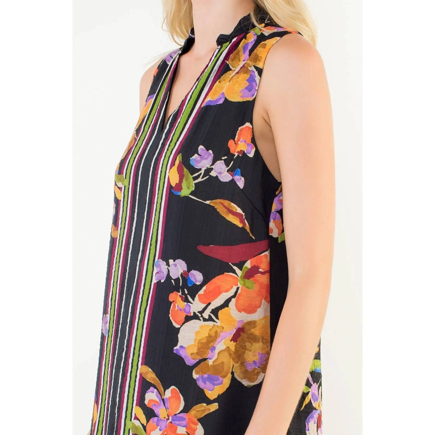 Thml - Sleeveless Floral Ruffle Dress