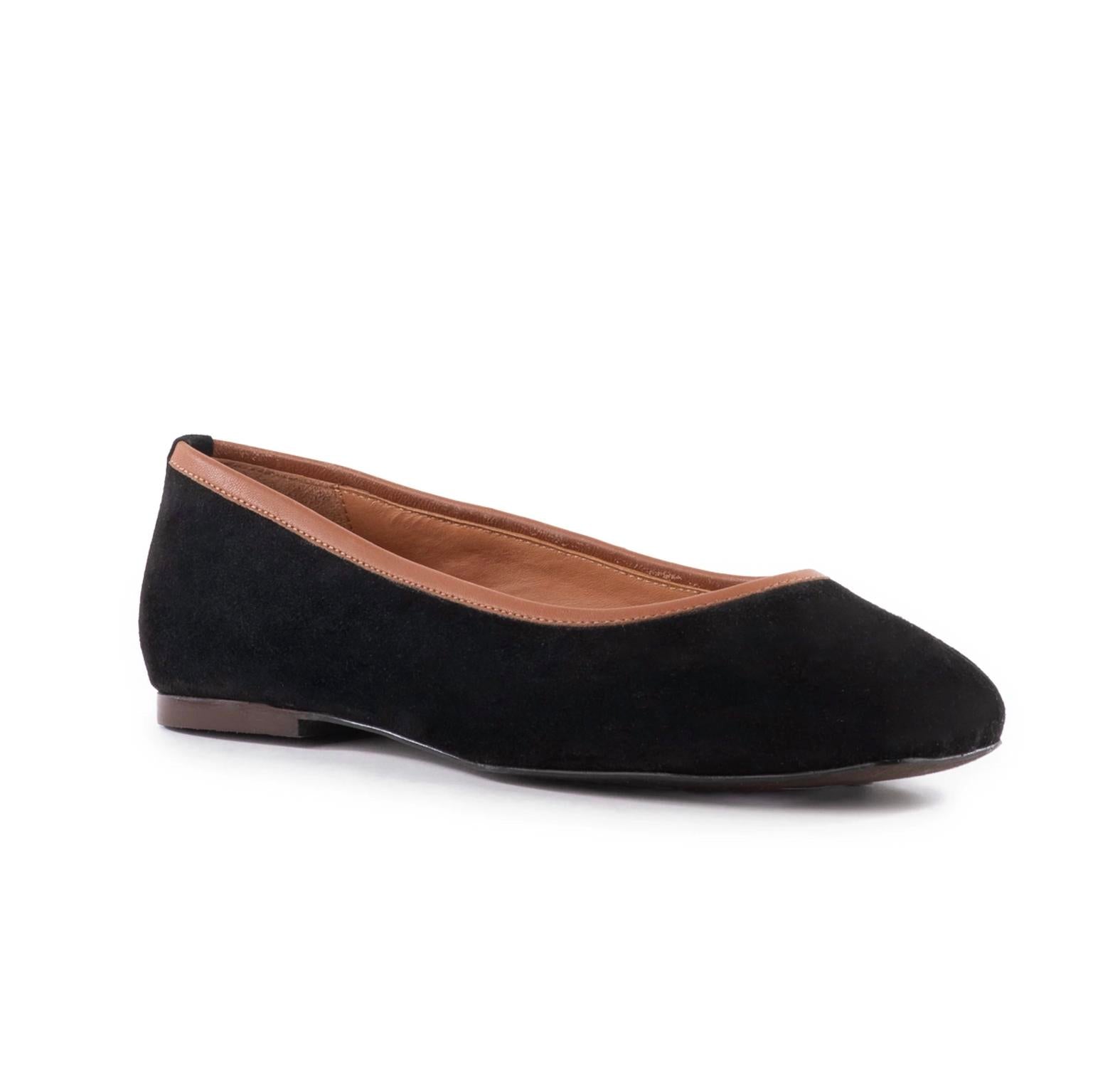 Seychelles Women's City Streets Suede Flats in black suede - women's flats