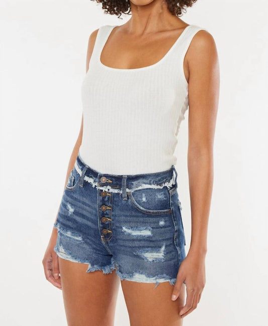 Kancan - Not Your Simple Cutoff Denim Short