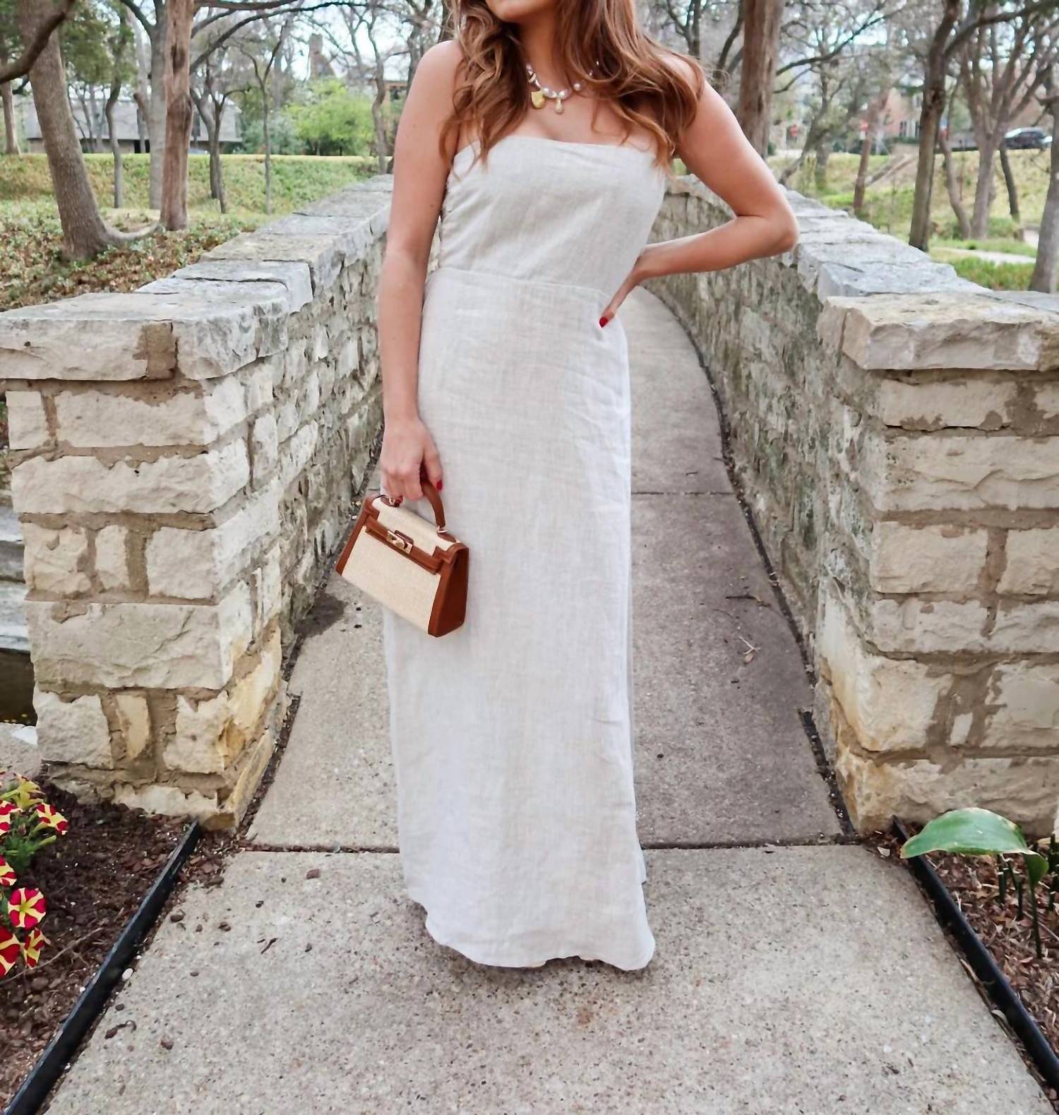 Olivaceous - Sienna Strapless Maxi Dress