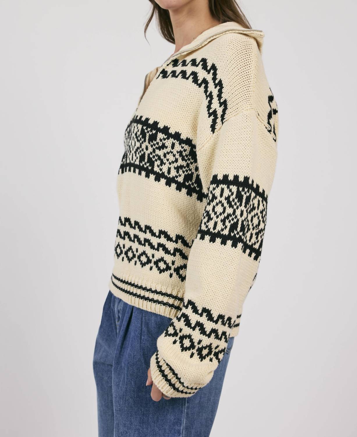 Sage The Label - Great Outdoors Half Zip Sweater