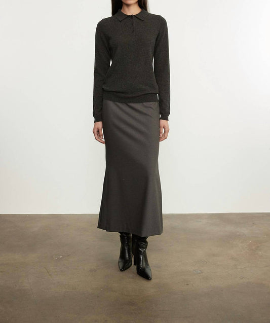 Enza Costa - KNIT CASHMERE POLO SWEATER