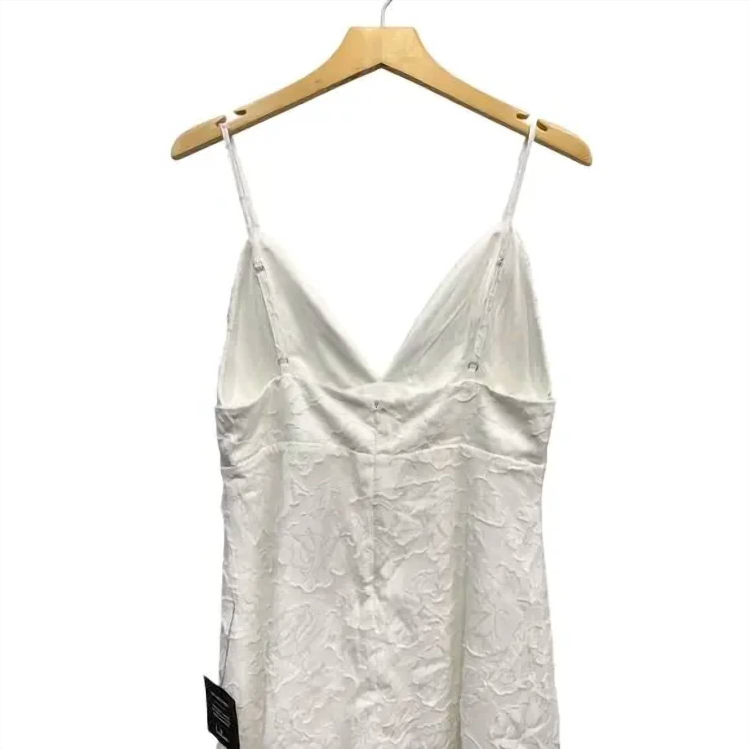 Lulus - Women's Floral Jacquard Babydoll Dress