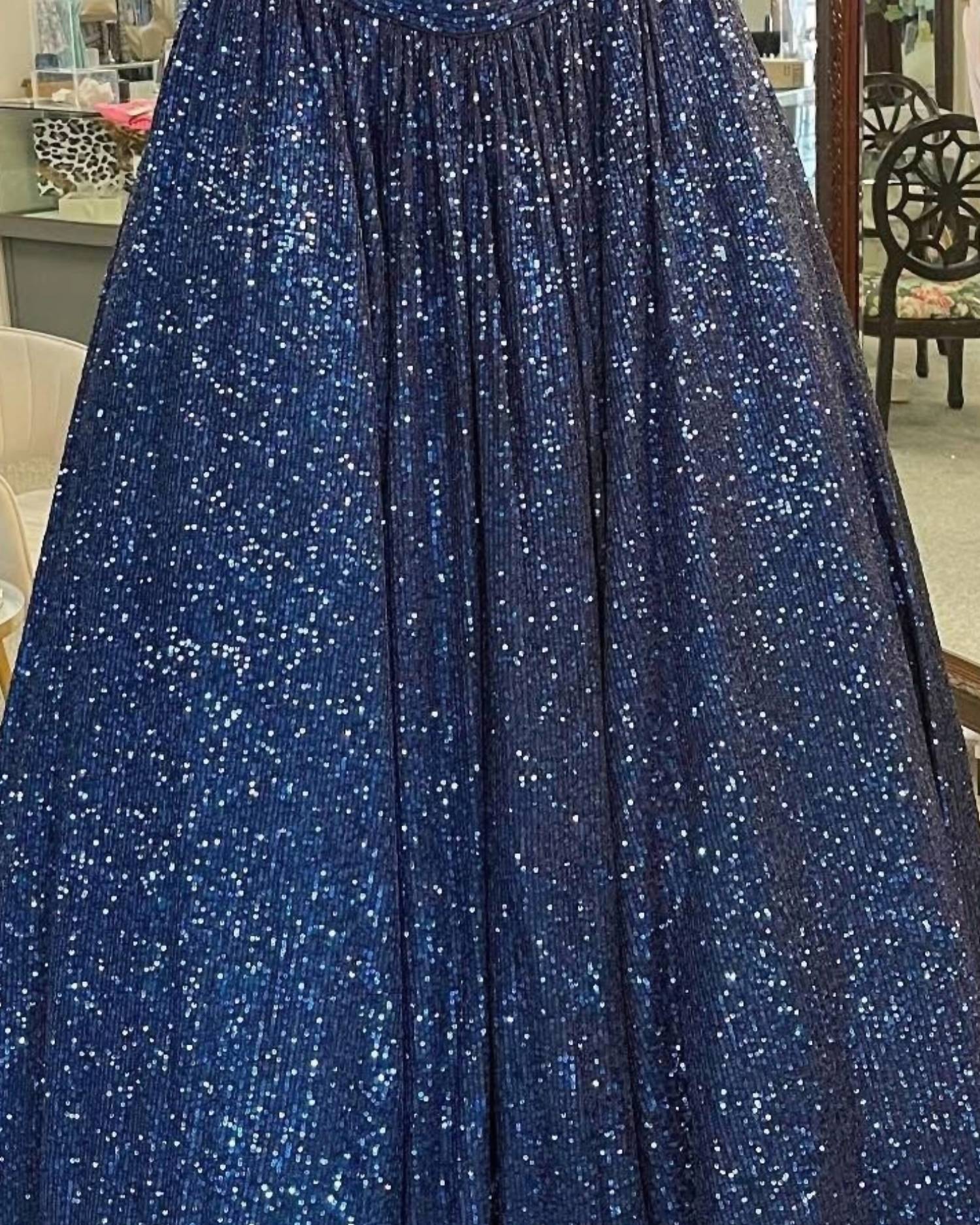 Sherri Hill - Women's One Shoulder Sequin Ballgown