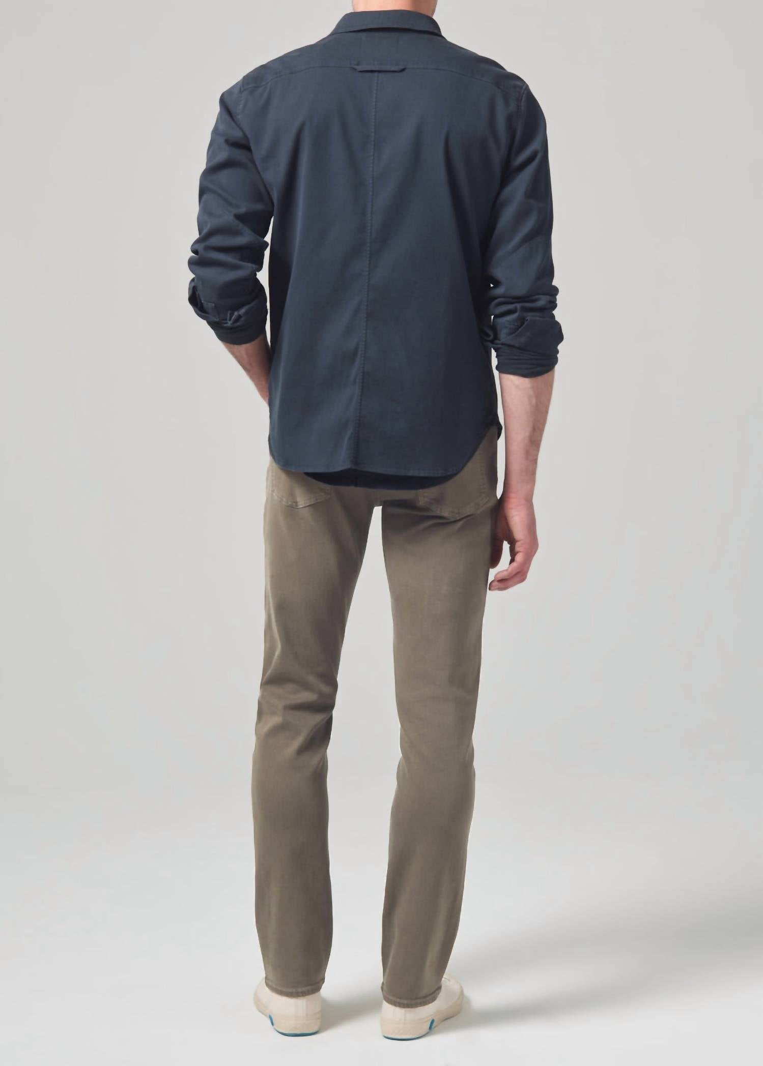 Citizens of Humanity Gage Slim Straight Jeans in stretch twill froth - men's jeans - detail view