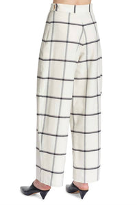 Corey Lynn Calter - Antonella Check-print High Rise Pant