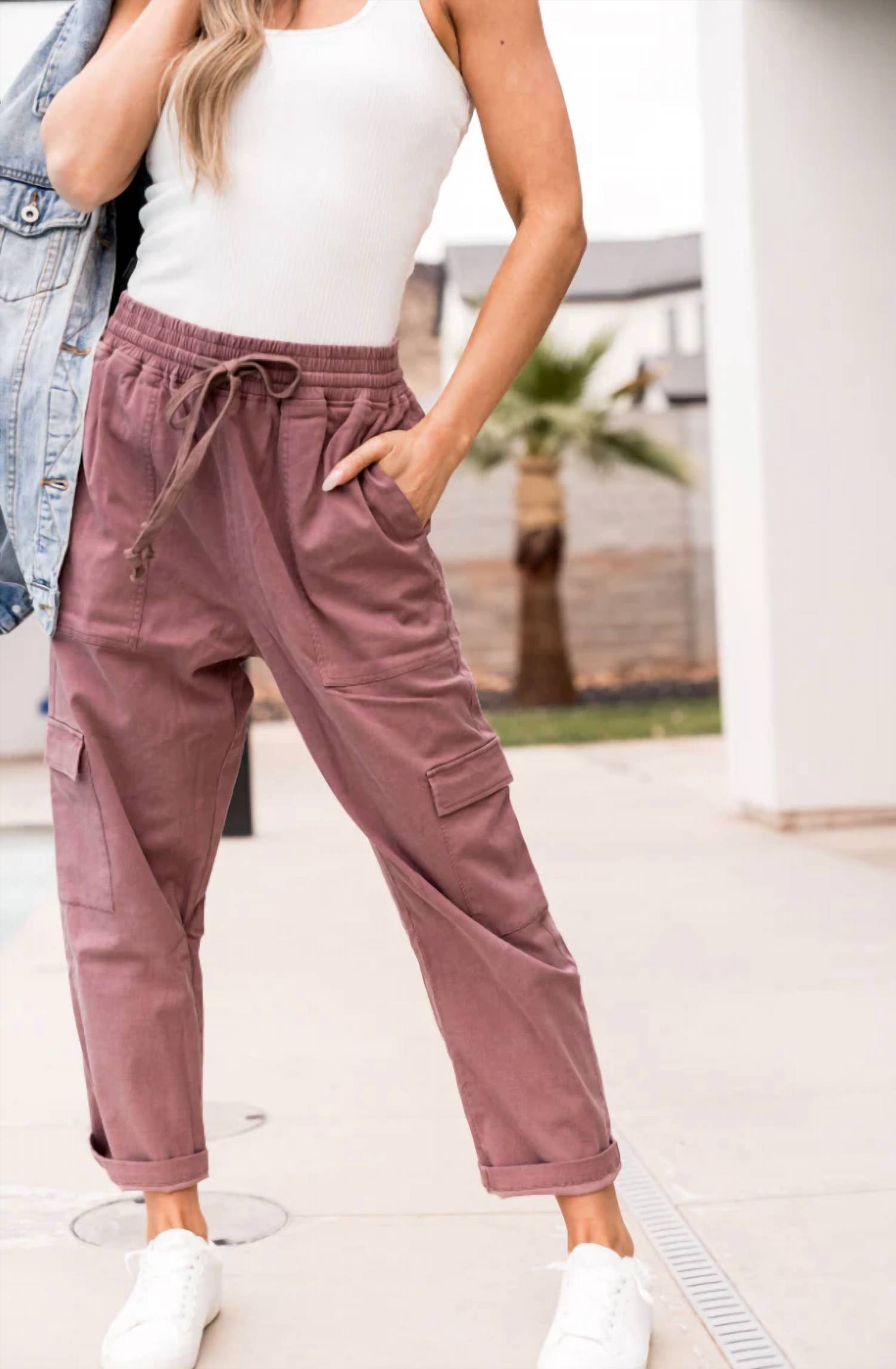 Ampersand Ave - Cargo Crop Pants