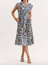 Tyler Boe - Paige Aqua Animal Dress