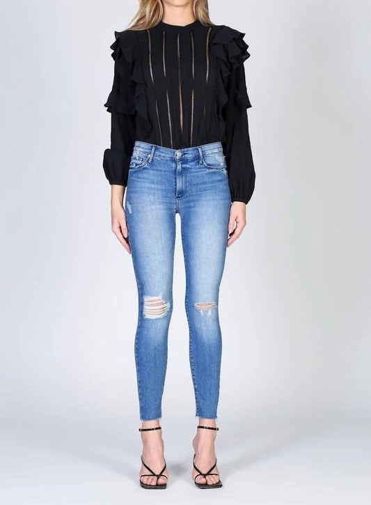 Carmen High Rise Ankle Fray Jeans