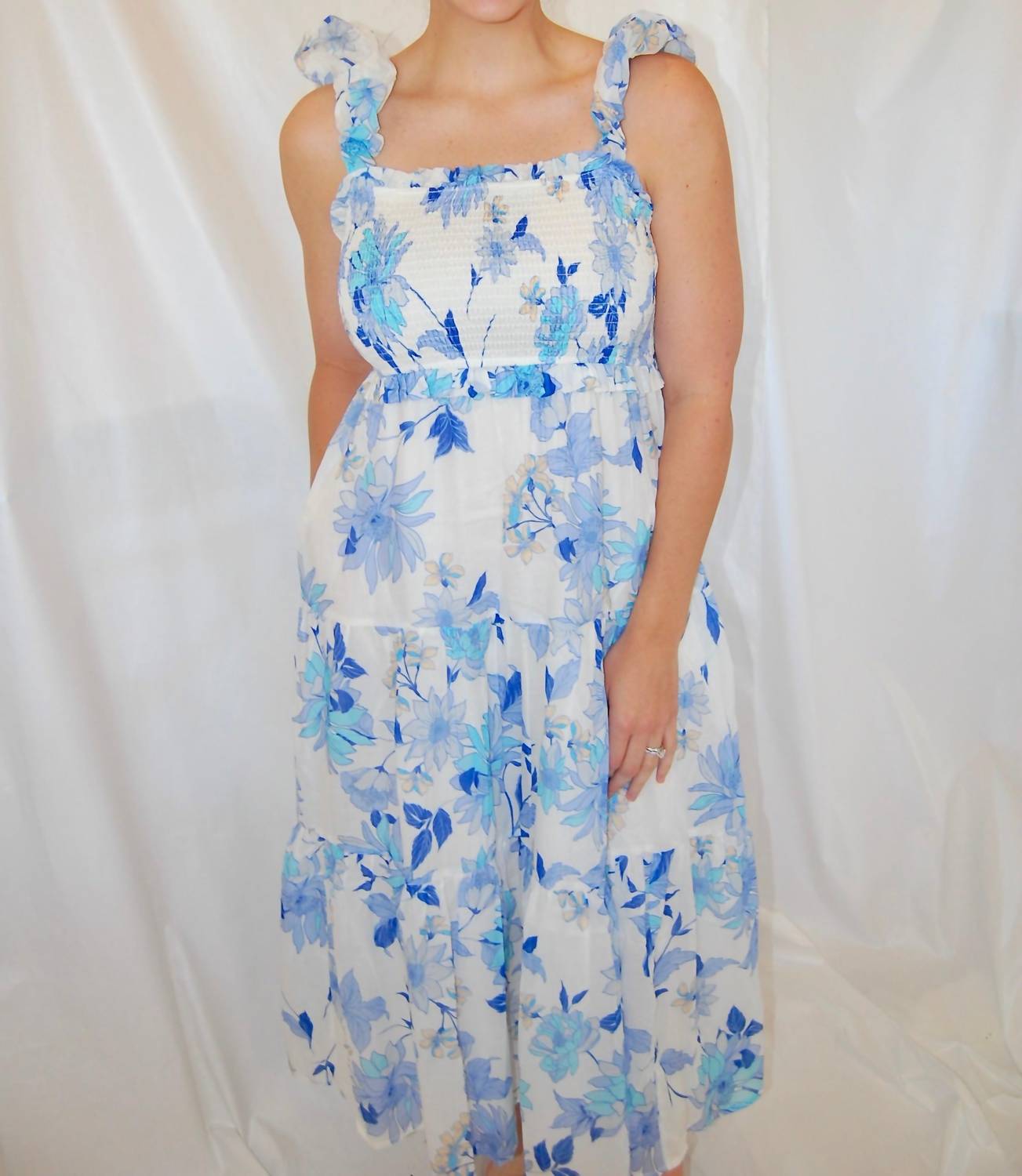 Fate - Denise Floral Details Maxi Dress