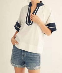Jodifl Women's For You Top in off white - women's t-shirt - detail view