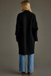 Panache Apparel Dale Knit Cardigan in black - women's cardigan - view 4