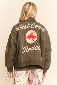 Davi & Dani - West Coast Rodeo Embroidered Bomber Jacket