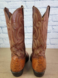 Tony Lama - Men's Western Full Quill Ostrich Boots