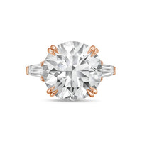 Diana M Jewels - Women's Round & Baguette Lab-grown Diamond Jewelry Ring (12.00 Ct) - Luxe