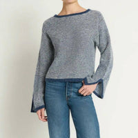 Nation LTD Willow Sweater in greenwich navy stripe - women's sweater