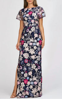 Js Collections - Magnolia Pleat-Sleeve Gown