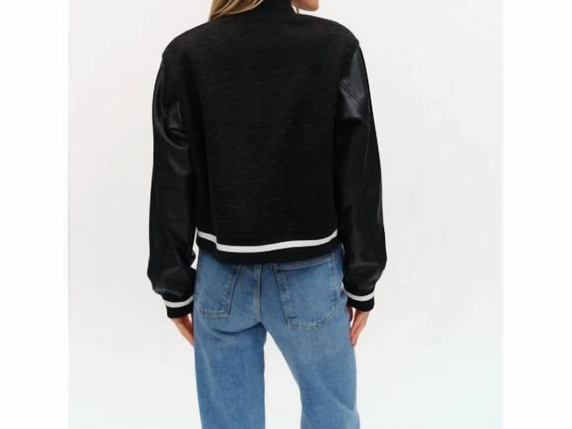 Six/Fifty - York Faux Shearling Bomber Jacket