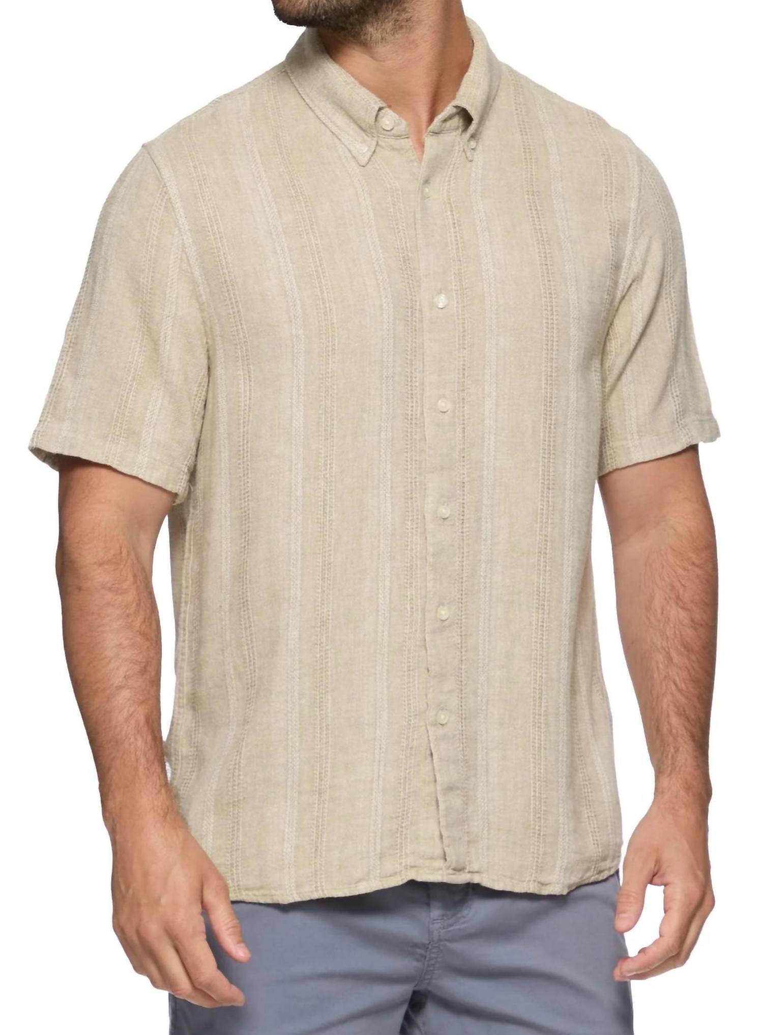 Flags & Anthem - Oceanside Linen Blend Shirt