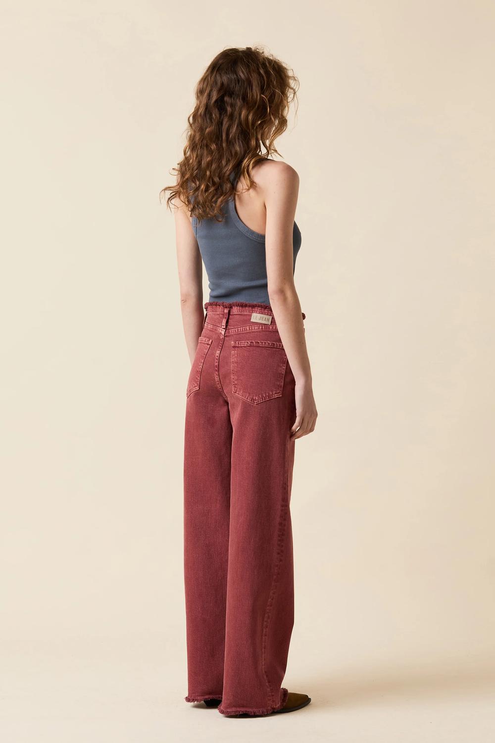 Le Jean - Fray Waist Column Jeans