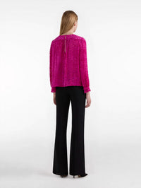 Saloni - Astrid Velvet Blouse