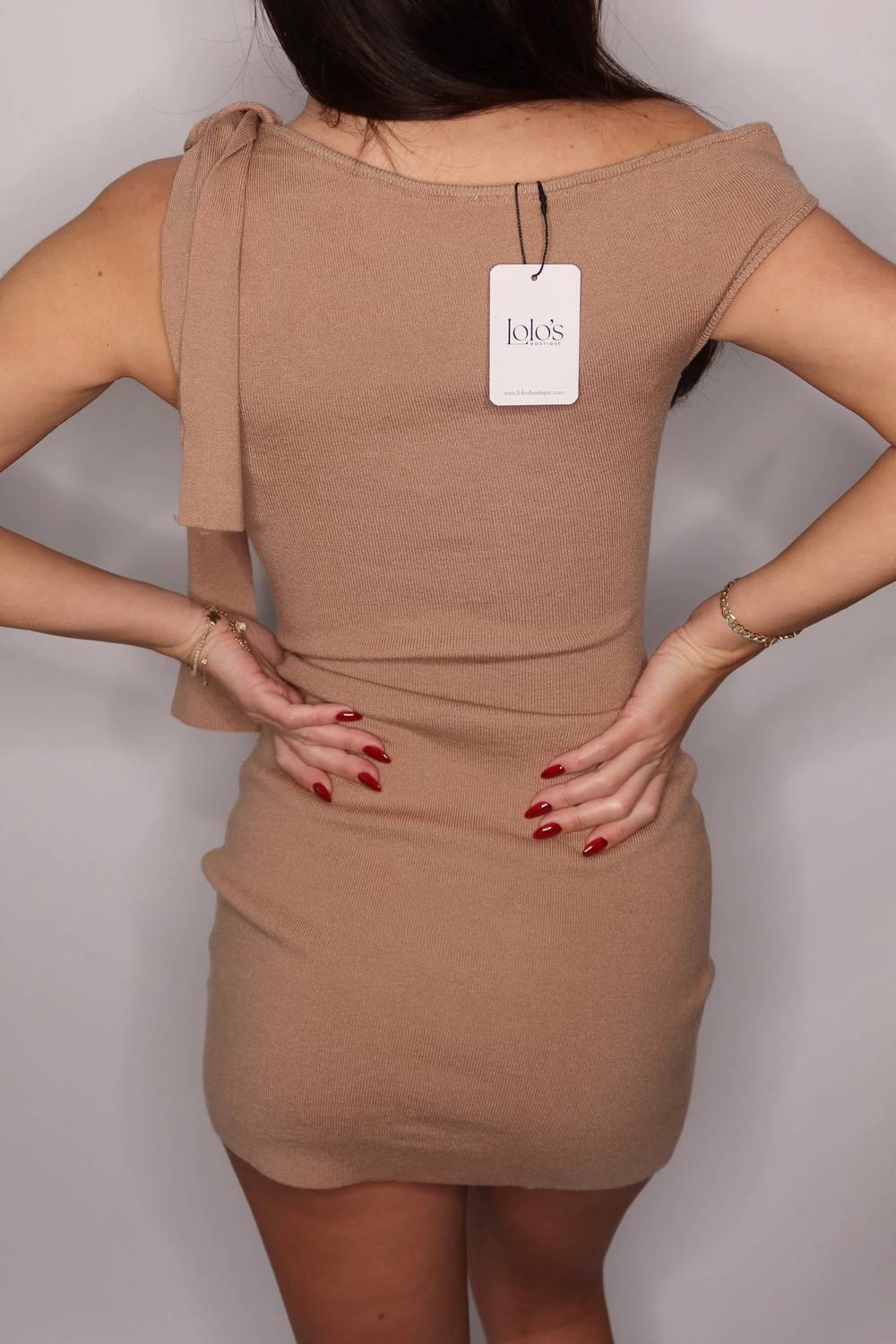 Le Lis - Asymmetrical One Shoulder Mini Dress