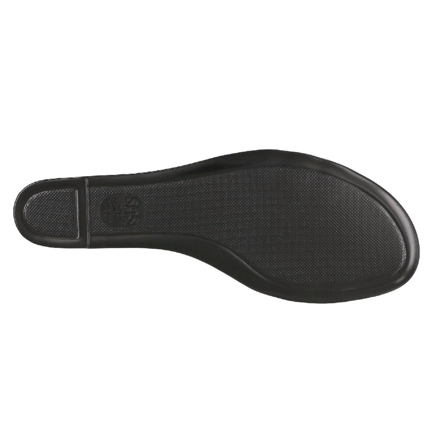 SAS Women's Strippy Quarter Strap Wedge Sandal in black - women's sandal - view 4
