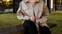 Curve Market - Maple Leather Shacket
