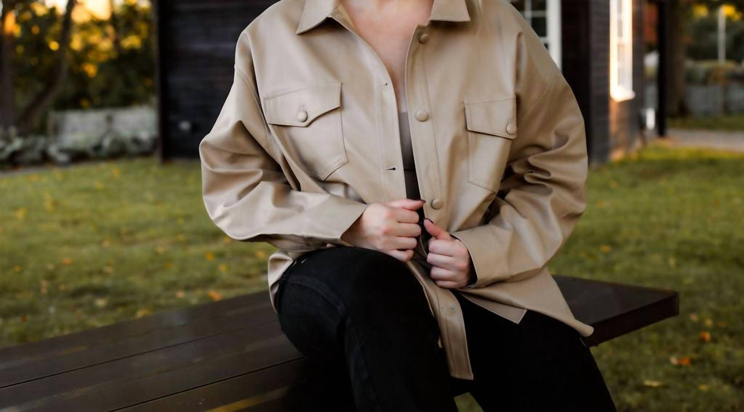 Curve Market - Maple Leather Shacket
