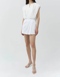 Simkhai - DEVLIN COTTON PLEATED MINI SKORT