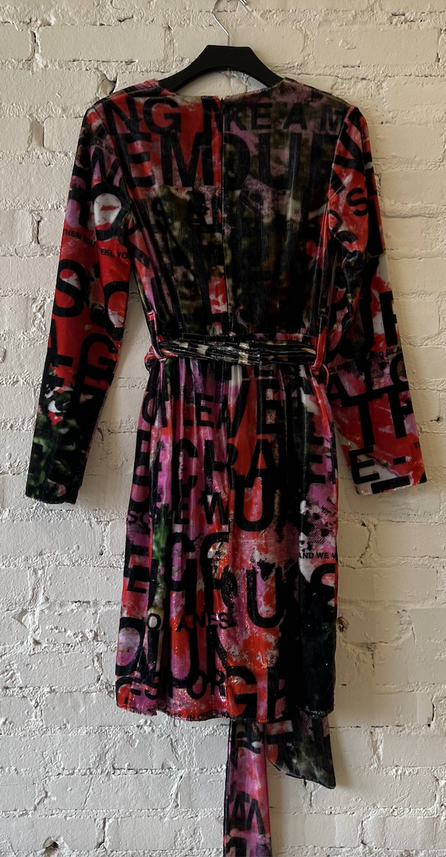 Libertine - Women's Dream For Winter Faux Wrap Cocktail Dress