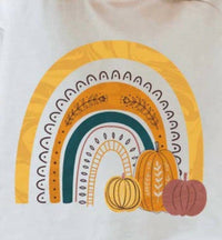Tultex Apparel - Girl's Rainbow Pumpkin T-shirt