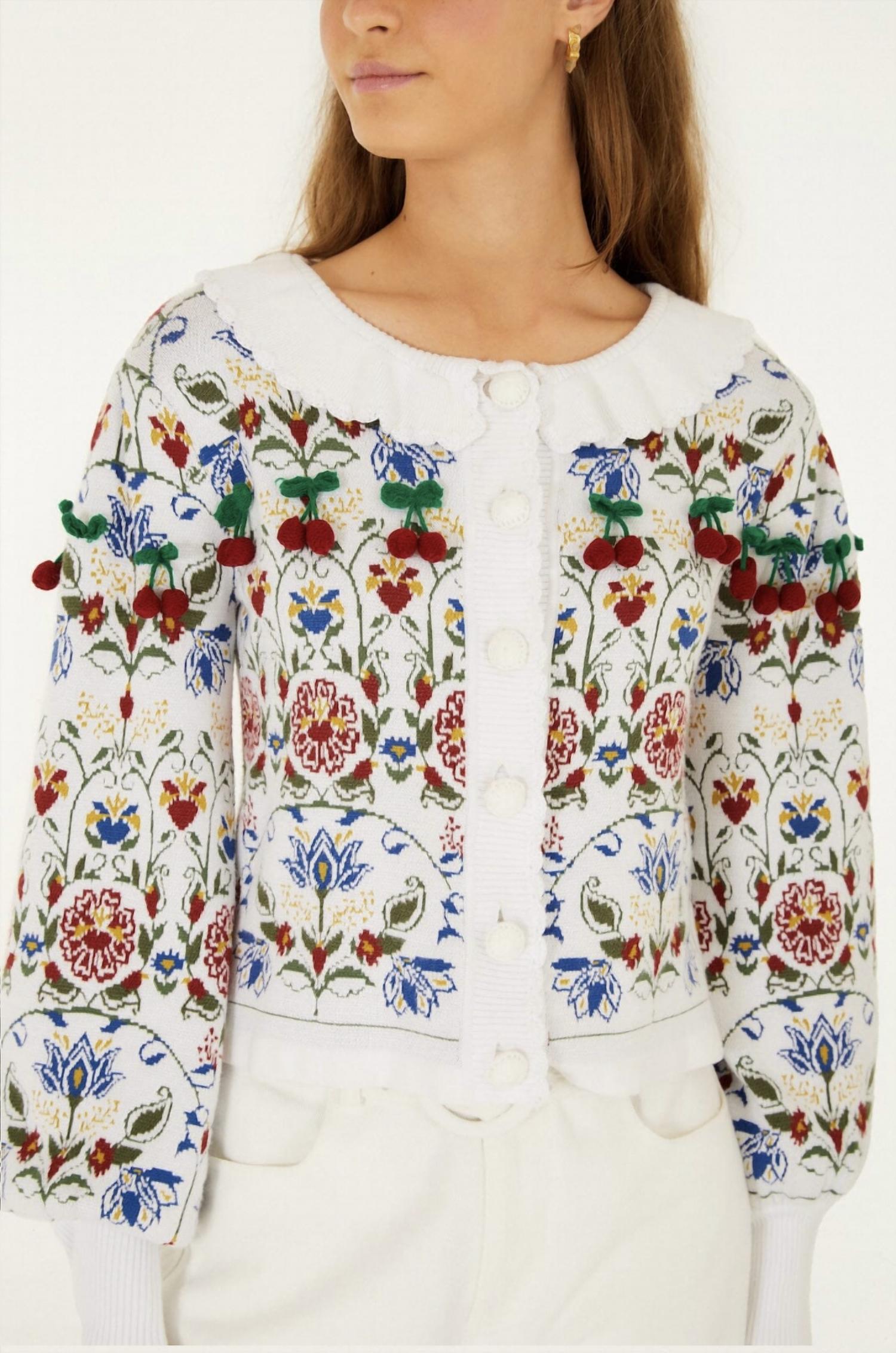 Farm Rio - Stitched Garden Anika Cardigan