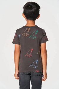 Chaser - Boy's Dino Party Short Sleeve Tee