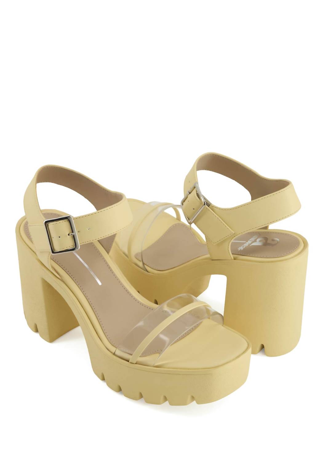 Andrea Women's Block Heel Sandal in yellow - women's sandal - view 4