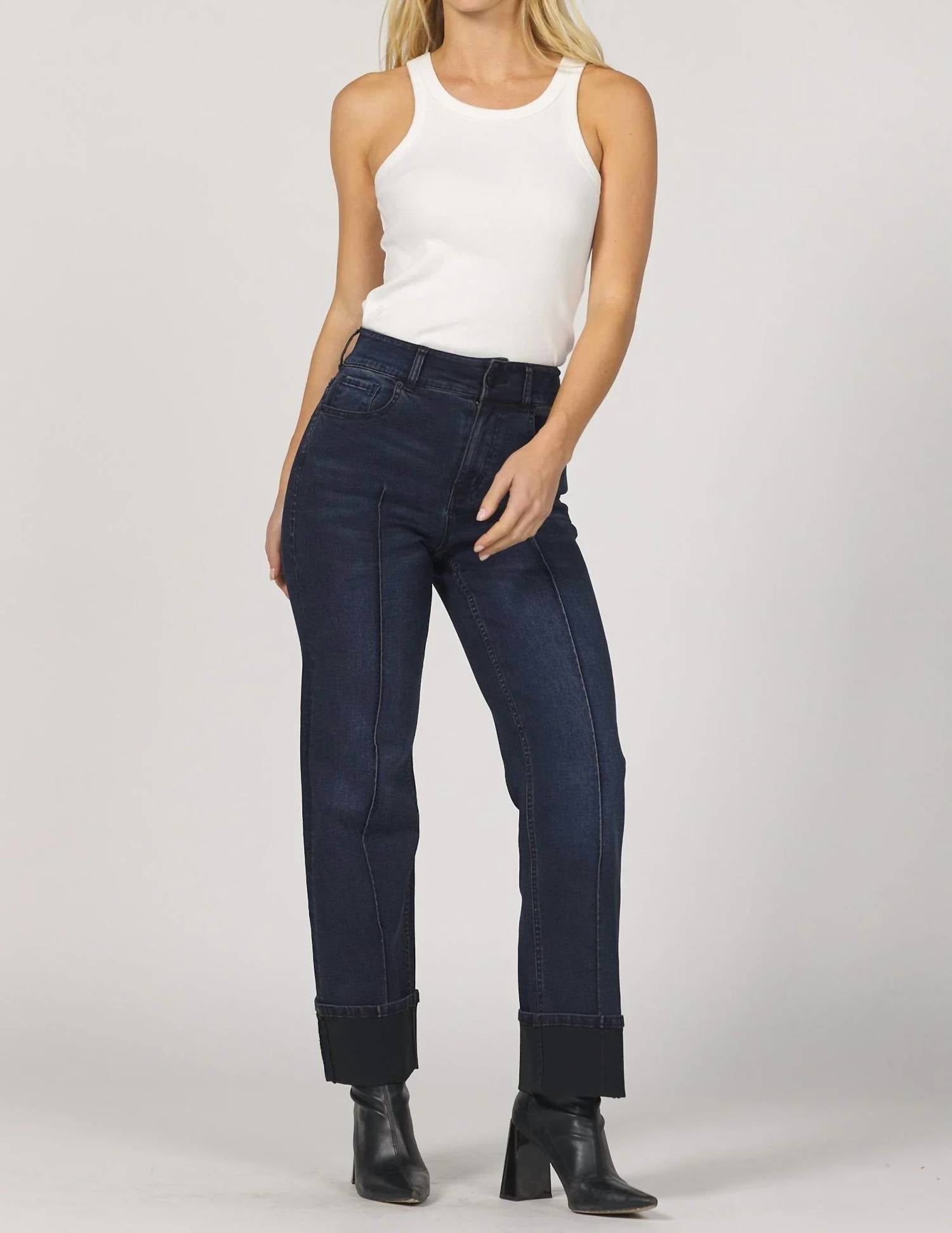 Dear John Denim - Holly Structured Seam Detail Ankle-length Jeans