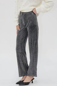 Another Love - Metallic Straight Leg Pants