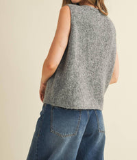 Klesis - Soft Button Detail Sweater Vest