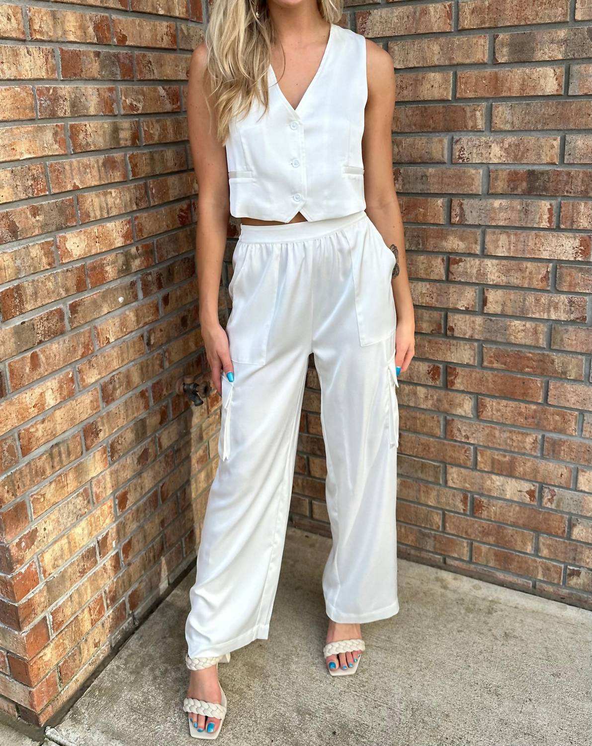 Ciebon - Monica Satin Cargo Pant