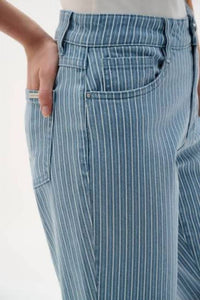 Joseph Ribkoff - Denim Stripe Print Jeans
