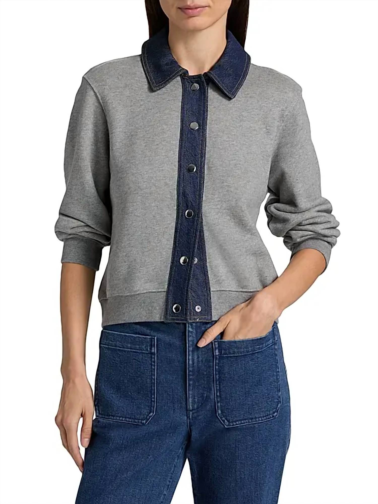 TANYA TAYLOR Rita Jacket in heather grey - women's jacket