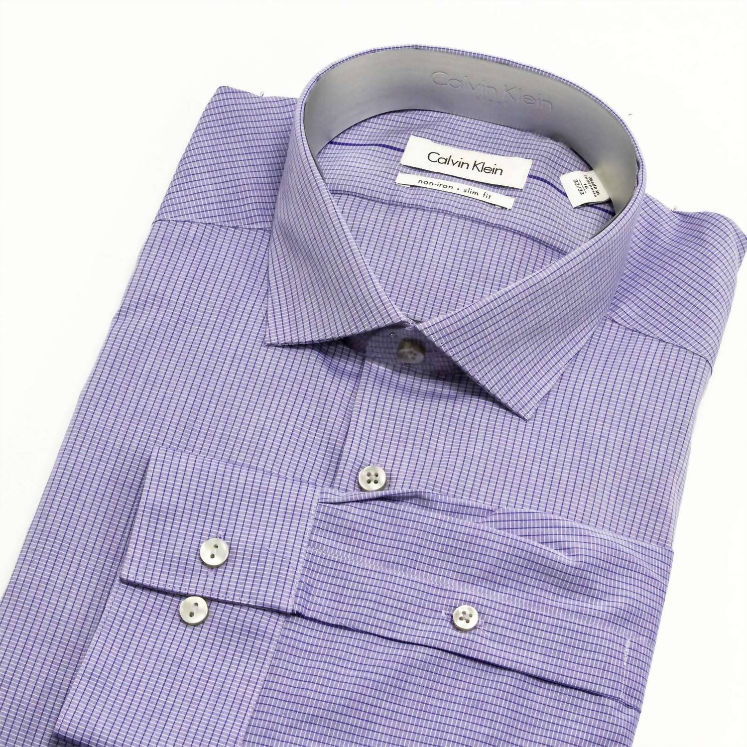 Calvin Klein - Men's Non-iron Slim Fit Dress Shirt