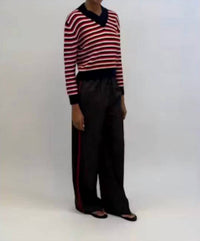 Rosie Assoulin - Striped V Neck Sweater