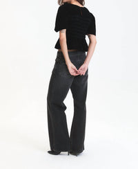 DELUC Forrest Top in black - women's blouse - alternate view