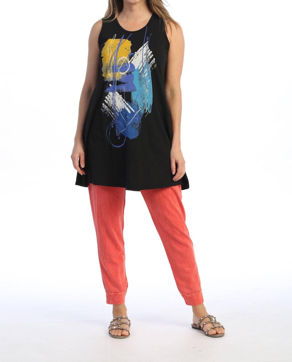 Jess & Jane - Sunrise Mineral Washed Cotton Sleeveless Top