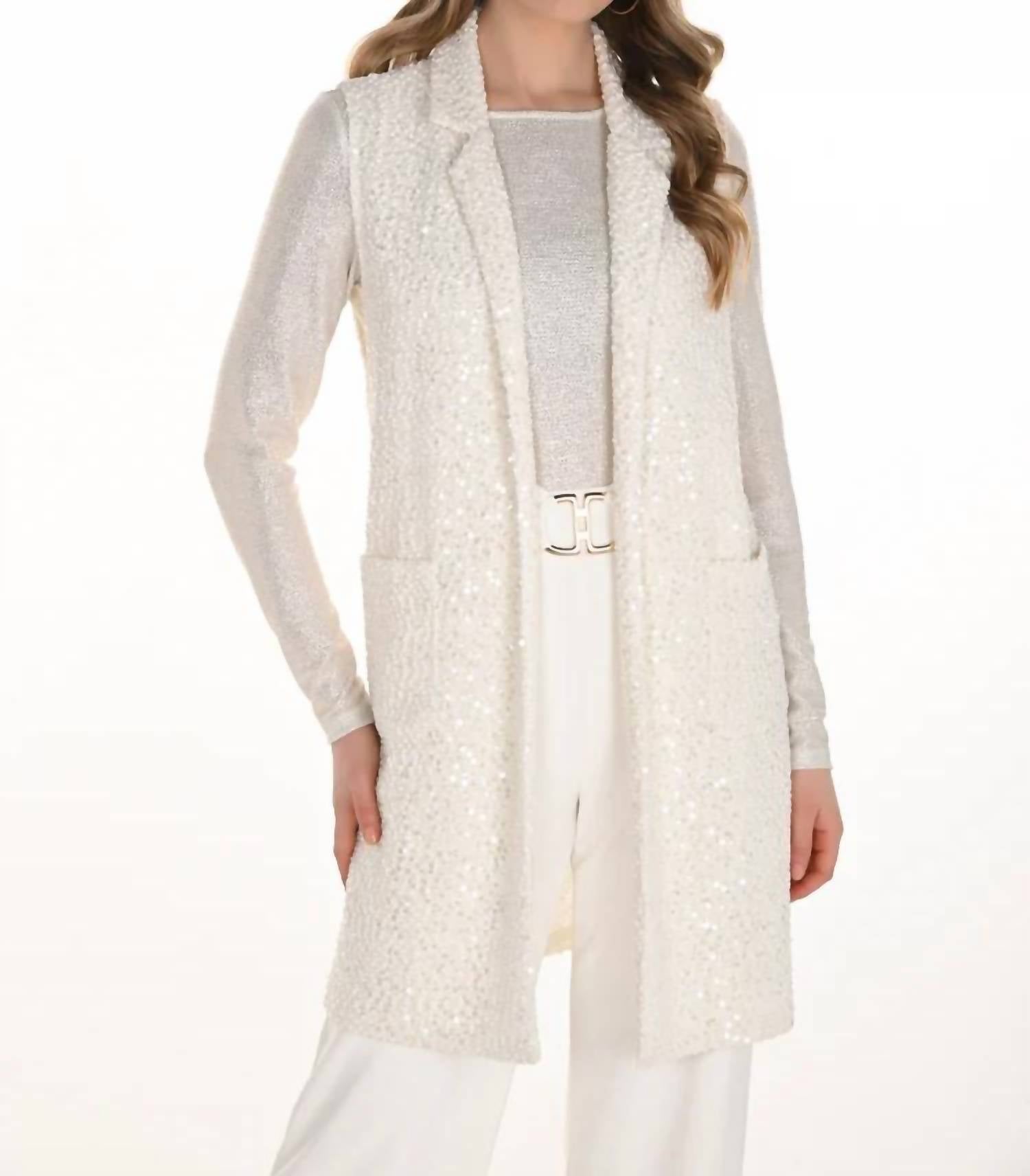 Frank Lyman - Wendolyn Long Sparkle Vest