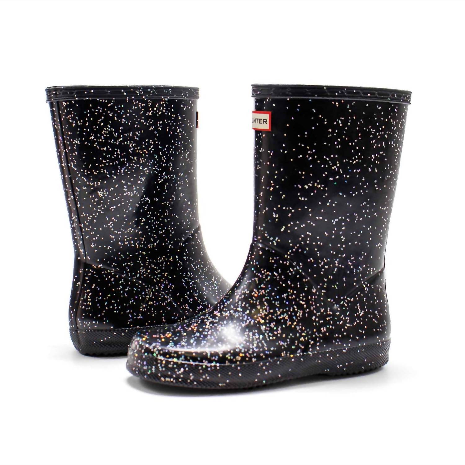 HUNTER Kids Original First Giant Glitter Rain Boots in black - kids' shoe - view 6