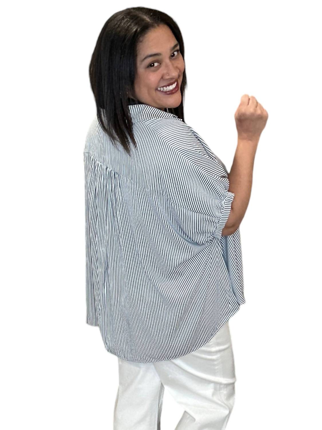 Wishlist - Oversized Striped Dolman Top