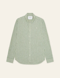 Les Deux - Stripe Cotton Linen Shirt
